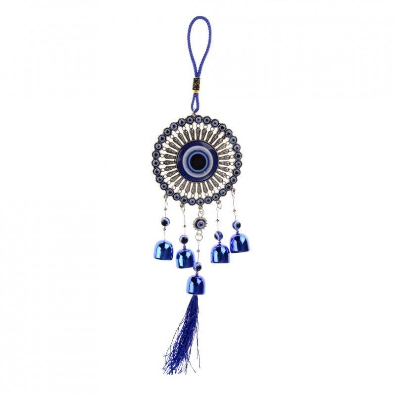 Вятърен звенец Кръг, Метал/пластмаса, с камбани